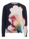 Alexander Mcqueen Alexander Mc Queen Jersey With Solarised Flower Print In Multi