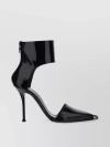 Alexander Mcqueen Women Black Leather Pumps In Black
