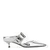 Alexander Mcqueen Leather Punk Pumps With 4 Cm Heel Height In White