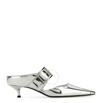 ALEXANDER MCQUEEN ALEXANDER MCQUEEN PUNK 40MM MIRRORED MULES
