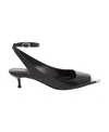 Alexander Mcqueen 40mm Punk Leather Sandals In Black