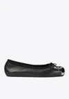 Alexander Mcqueen Punk Ballet Flats In Black