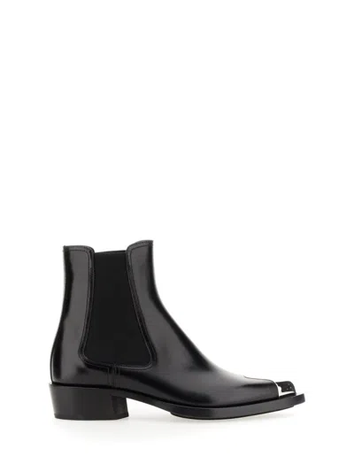 Alexander Mcqueen Punk Boot In Black