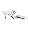 Alexander Mcqueen Punk Buckle Pumps In Gray