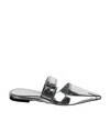 Alexander Mcqueen Punk Flat Leather Mules