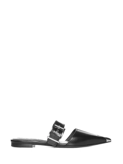 ALEXANDER MCQUEEN PUNK FLAT SANDALS