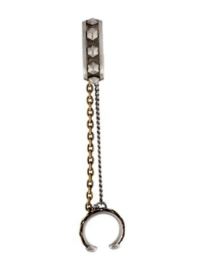 Pre-owned Alexander Mcqueen Punk Hoop Ear Cuff In Multi