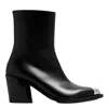 Alexander Mcqueen Punk 75mm Metal Toe-cap Boots In Black