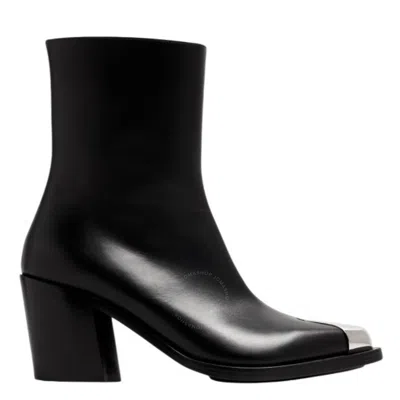 ALEXANDER MCQUEEN ALEXANDER MCQUEEN PUNK LEATHER ANKLE BOOTS