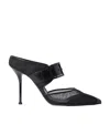 Alexander Mcqueen Metal-toecap 110mm Heel Pumps In Black