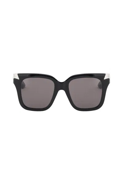 Alexander Mcqueen Acetate Punk Rivet Sunglasses In Gray