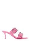 Alexander Mcqueen Heel Sandals In Multicolor