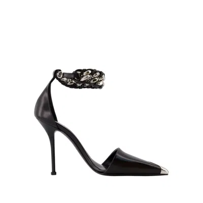 Alexander Mcqueen Punk Pumps - Leather - Black/silver