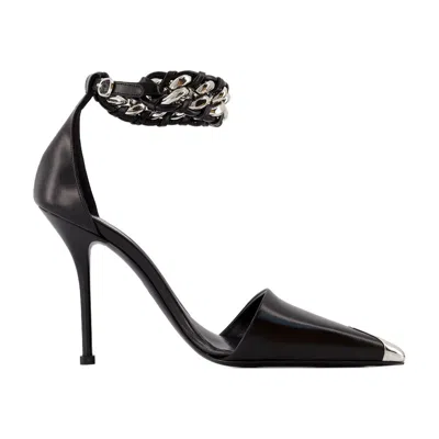 Alexander Mcqueen Punk Pumps  Leather Black/silver