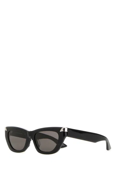 Alexander Mcqueen Punk Rivet Acetate Sunglasses In Black