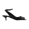Alexander Mcqueen 40mm Punk Leather Sandals In Black