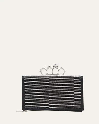 Alexander Mcqueen Punk Studded Flat Pouch Bag In Multi