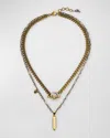 ALEXANDER MCQUEEN PUNK TWO-TONE CHAIN NECKLACE