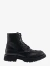 Alexander Mcqueen Punk Worker Ankle Boots For Men In Black