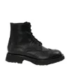 Alexander Mcqueen Punk Worker Ankle Boots For Men In Black