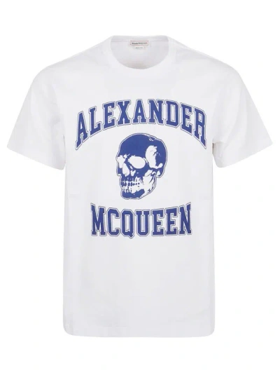 Alexander Mcqueen Pure Cotton T-shirt In White