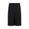 Alexander Mcqueen Alexander Mc Queen Bermuda Shorts With Selvedge Logo Band In Black