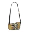 Alexander Mcqueen Mcqueen T-bar Sling Python Embossed Leather Crossbody Bag