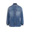 Alexander Mcqueen Sophisticated And Stylish Blue Denim Shirt