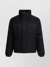 Alexander Mcqueen Quilted Jacket With High Collar And Pockets In Animal Print