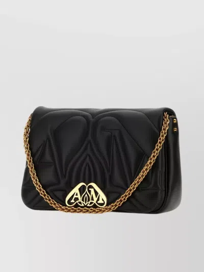 ALEXANDER MCQUEEN QUILTED LAMB LEATHER CROSS-BODY BAG