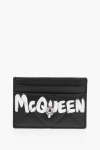 Alexander Mcqueen Quilted Leather Card Holder With Printed Logo