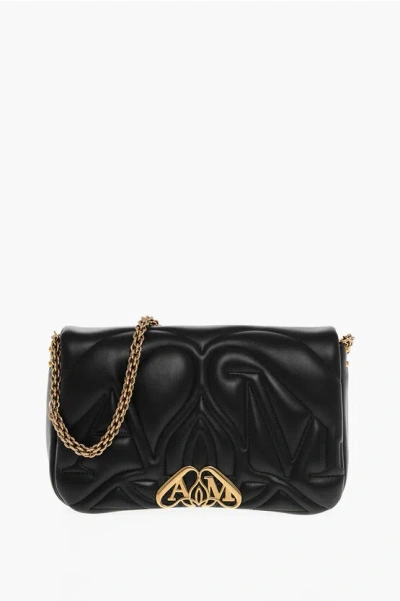 ALEXANDER MCQUEEN QUILTED LEATHER THE SEAL SHOULDER BAG