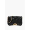 Alexander Mcqueen Quilted Leather The Seal Shoulder Bag In Black