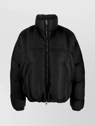 Alexander Mcqueen Funnel-neck Padded Jacket In Black