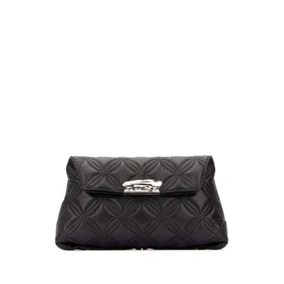 Alexander Mcqueen Quilted Nappa Leather Clutch  Black