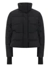 Alexander Mcqueen Cropped Down Jacket Puffer Jackets Black In Black