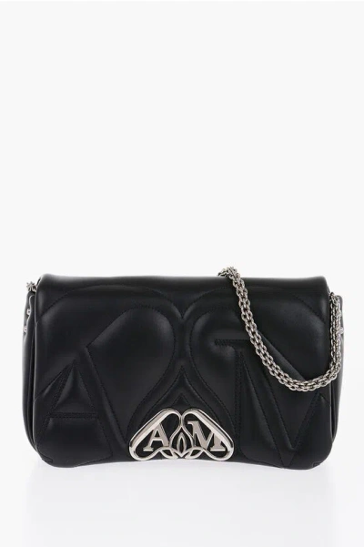 ALEXANDER MCQUEEN QUILTED SEAL BAG WITH REMOVABLE SHOULDER STRAP