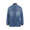 Alexander Mcqueen Sophisticated And Stylish Blue Denim Shirt In Blue