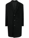Alexander Mcqueen Alexander Mc Queen Single Breasted Coat In Black