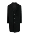Alexander Mcqueen Single-breasted Coat In Black