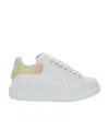 Alexander Mcqueen Rainbow Lace-up Sneakers In White