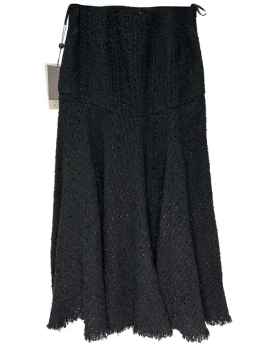 Pre-owned Alexander Mcqueen Raw-edge Trim Midi Length Skirt