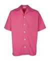 Alexander Mcqueen Rear Logo-print Short-sleeved Shirt In Pink
