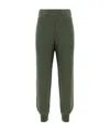 Alexander Mcqueen Logo-print French Cotton-terry Track Pants In Green