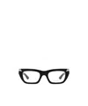 Alexander Mcqueen Rectangle-frame Glasses In Black