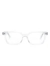 Alexander Mcqueen Rectangle-frame Glasses In White