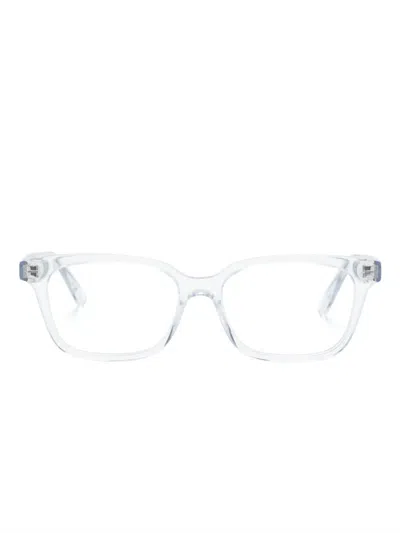 Alexander Mcqueen Rectangle-frame Glasses In White