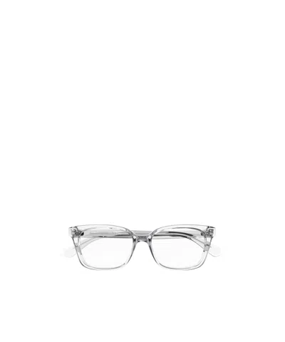 Alexander Mcqueen Rectangle-frame Glasses In White