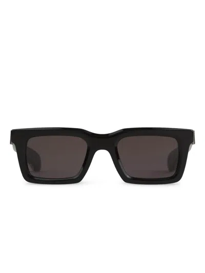 Alexander Mcqueen Rectangle-frame Sunglasses In Black