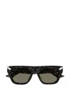 Alexander Mcqueen Tortoiseshell Square-frame Sunglasses In 003 Havana Havana Brown